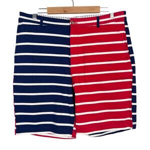 Vineyard Vines Target Mens 34 Preppy Nautical Patriotic Coastal USA Chino Shorts